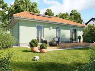 Massivhaus Bungalow 78 von Town & Country Haus Deutschland Schlüsselfertig ab 176650€, Bungalow Außenansicht 5