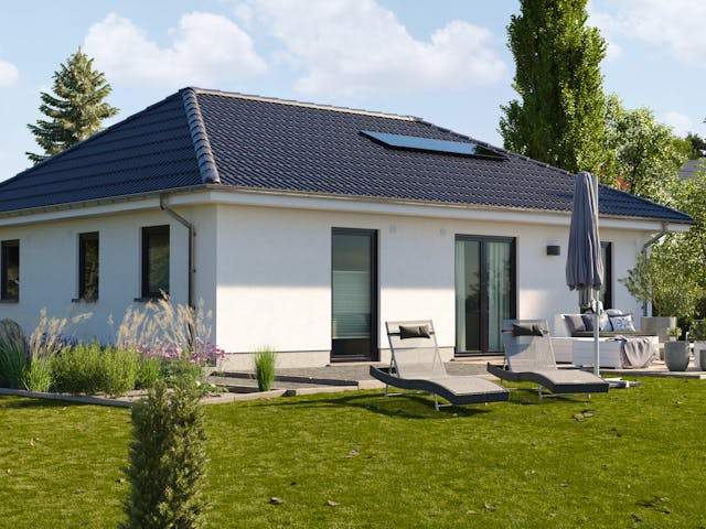 Massivhaus Bungalow 92 von Town & Country Haus Deutschland Schlüsselfertig ab 192950€, Bungalow Außenansicht 1