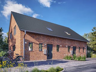 Massivhaus DH Behringen 116 von Town & Country Haus Deutschland Schlüsselfertig ab 223250€, Außenansicht 5