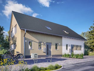 Massivhaus DH Behringen 116 von Town & Country Haus Deutschland Schlüsselfertig ab 223250€, Außenansicht 6