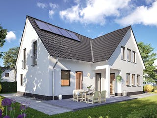 Massivhaus Domizil 192 von Town & Country Haus Deutschland Schlüsselfertig ab 349450€, Satteldach-Klassiker Außenansicht 1