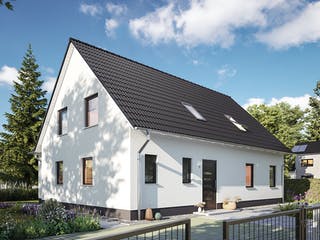 Massivhaus Domizil 192 von Town & Country Haus Deutschland Schlüsselfertig ab 349450€, Satteldach-Klassiker Außenansicht 4