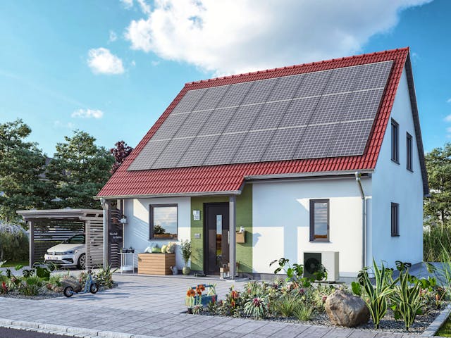 Massivhaus Flair 110 von Town & Country Haus Deutschland Schlüsselfertig ab 210450€, Satteldach-Klassiker Außenansicht 1 Massivhaus Flair 110 von Town & Country Haus Deutschland Schlüsselfertig ab 210450€, Satteldach-Klassiker Außenansicht 1