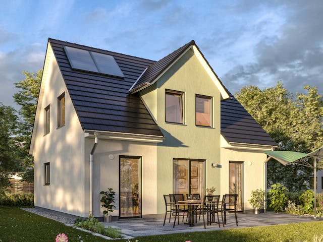 Massivhaus Flair 113 von Town & Country Haus Deutschland Schlüsselfertig ab 222850€, Satteldach-Klassiker Außenansicht 1 Massivhaus Flair 113 von Town & Country Haus Deutschland Schlüsselfertig ab 222850€, Satteldach-Klassiker Außenansicht 1