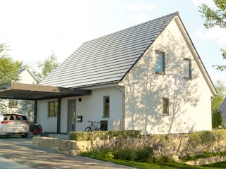 Massivhaus Flair 125 von Town & Country Haus Deutschland Schlüsselfertig ab 234050€, Satteldach-Klassiker Außenansicht 2