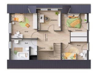 Massivhaus Landhaus 142 von Town & Country Haus Deutschland Schlüsselfertig ab 267250€, Satteldach-Klassiker Grundriss 4