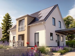 Massivhaus Lichthaus 121 von Town & Country Haus Deutschland Schlüsselfertig ab 236850€, Satteldach-Klassiker Außenansicht 2