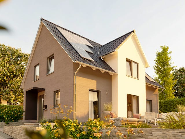 Massivhaus Lichthaus 152 von Town & Country Haus Deutschland Schlüsselfertig ab 272990€, Satteldach-Klassiker Außenansicht 1