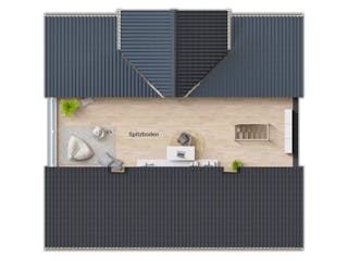 Massivhaus Lichthaus 152 von Town & Country Haus Deutschland Schlüsselfertig ab 272990€, Satteldach-Klassiker Grundriss 3