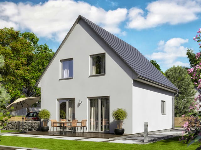 Massivhaus Raumwunder 90 von Town & Country Haus Deutschland Schlüsselfertig ab 194250€, Satteldach-Klassiker Außenansicht 1