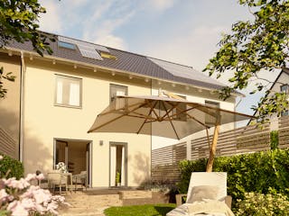 Massivhaus Reihenhaus Mainz 128 von Town & Country Haus Deutschland Schlüsselfertig ab 239150€, Außenansicht 3