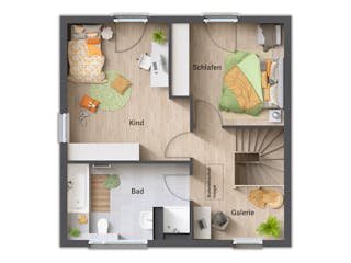 Massivhaus Stadthaus 100 von Town & Country Haus Deutschland Schlüsselfertig ab 218200€, Stadtvilla Grundriss 2