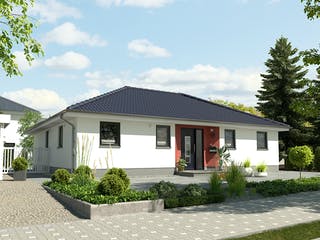 Massivhaus Winkelbungalow 108 von Town & Country Haus Deutschland Schlüsselfertig ab 223150€, Bungalow Außenansicht 8