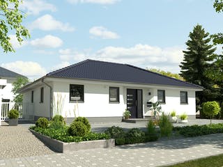 Massivhaus Winkelbungalow 108 von Town & Country Haus Deutschland Schlüsselfertig ab 223150€, Bungalow Außenansicht 2