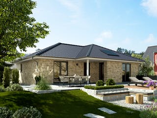 Massivhaus Winkelbungalow 108 von Town & Country Haus Deutschland Schlüsselfertig ab 223150€, Bungalow Außenansicht 3