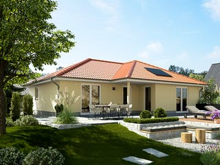 Massivhaus Winkelbungalow 108 von Town & Country Haus Deutschland Schlüsselfertig ab 223150€, Bungalow Außenansicht 5