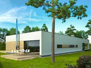 Fertighaus Honorius von Ü-Haus, Bungalow Außenansicht 3