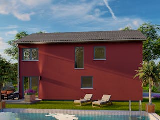 Fertighaus Kubis 101 von Ü-Haus, Satteldach-Klassiker Außenansicht 2