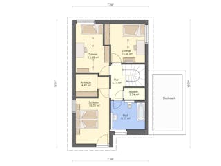 Fertighaus Kubis 101 von Ü-Haus, Satteldach-Klassiker Grundriss 2