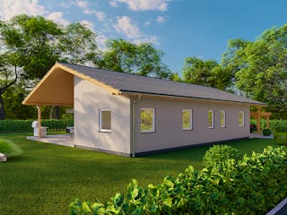 Fertighaus Largo 147 von Ü-Haus, Bungalow Außenansicht 4