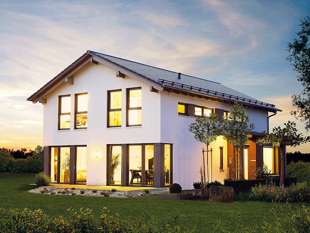 Fertighaus Variant 25-192 von Hanse Haus Schlüsselfertig ab 482333€, Satteldach-Klassiker Außenansicht 1 Fertighaus Variant 25-192 von Hanse Haus Schlüsselfertig ab 482333€, Satteldach-Klassiker Außenansicht 1