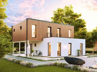 Fertighaus New Design BellaVista von Vario-Haus - Deutschland Schlüsselfertig ab 435850€, Cubushaus Außenansicht 3
