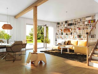 Fertighaus Duplex D113 S von Vario-Haus - Österreich Schlüsselfertig ab 311150€, Cubushaus Innenansicht 1