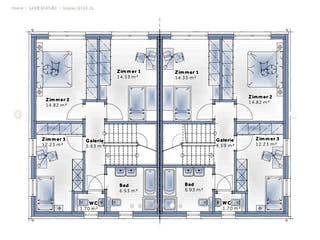 Fertighaus Duplex D113 XL von Vario-Haus - Deutschland Schlüsselfertig ab 414050€, Satteldach-Klassiker Grundriss 2