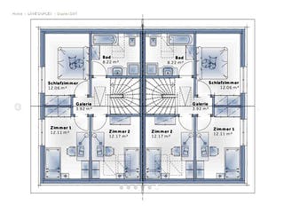 Fertighaus Duplex D97 von Vario-Haus - Österreich Schlüsselfertig ab 288470€, Satteldach-Klassiker Grundriss 2