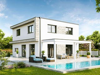 Fertighaus Family Edition von Vario-Haus - Deutschland Schlüsselfertig ab 384470€, Cubushaus Außenansicht 2