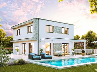 Fertighaus Family Edition von Vario-Haus - Deutschland Schlüsselfertig ab 384470€, Cubushaus Außenansicht 3