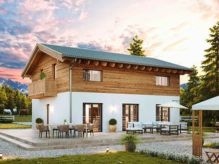Fertighaus New Design Novum von Vario-Haus - Österreich Schlüsselfertig ab 411940€, Satteldach-Klassiker Außenansicht 3