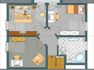 Fertighaus MH Gründau - VIO von FingerHaus Schlüsselfertig ab 372695€, Satteldach-Klassiker Grundriss 2