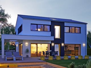 Fertighaus Vitalis 155 von Büdenbender Hausbau, Satteldach-Klassiker Außenansicht 1