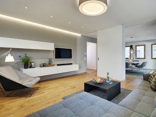 Fertighaus Ausstellungshaus Fellbach Stadtvilla von WeberHaus Schlüsselfertig ab 525000€, Stadtvilla Innenansicht 2
