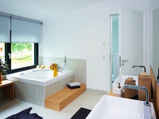 Fertighaus Ausstellungshaus Rheinau-Linx Jubiläumshaus von WeberHaus Schlüsselfertig ab 695000€, Pultdachhaus Innenansicht 10