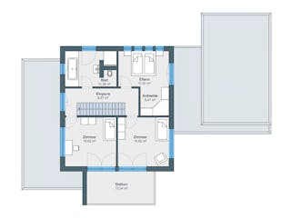 Fertighaus Ausstellungshaus Villingen-Schwenningen von WeberHaus Schlüsselfertig ab 600000€, Cubushaus Grundriss 2