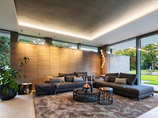 Fertighaus Ausstellungshaus Rheinau-Linx - Villa von WeberHaus, Cubushaus Innenansicht 1