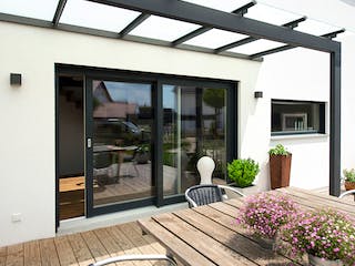 Fertighaus Kundenhaus Friemert sunshine 310 von WeberHaus Schlüsselfertig ab 360560€, Satteldach-Klassiker Außenansicht 3