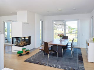 Fertighaus Kundenhaus Reiter sunshine 310 von WeberHaus Schlüsselfertig ab 374620€, Satteldach-Klassiker Innenansicht 1