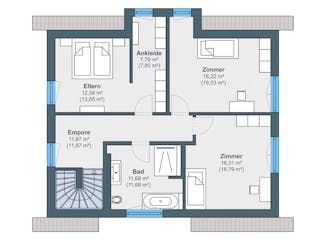 Fertighaus Kundenhaus Jungmann - generation5.5 Haus 200 von WeberHaus Schlüsselfertig ab 377430€, Grundriss 2