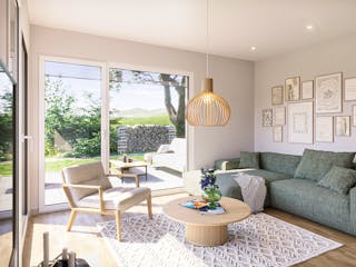 Fertighaus Option Bungalow von WeberHaus Schlüsselfertig ab 189000€, Bungalow Innenansicht 1
