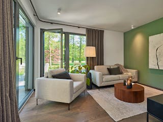 Fertighaus Option Bungalow mit Satteldach offen bis First von WeberHaus Schlüsselfertig ab 199000€, Bungalow Innenansicht 1