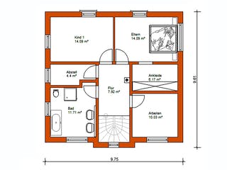 Massivhaus Stadtvilla 250 von WEIOTT-Massiv-Haus, Stadtvilla Grundriss 2