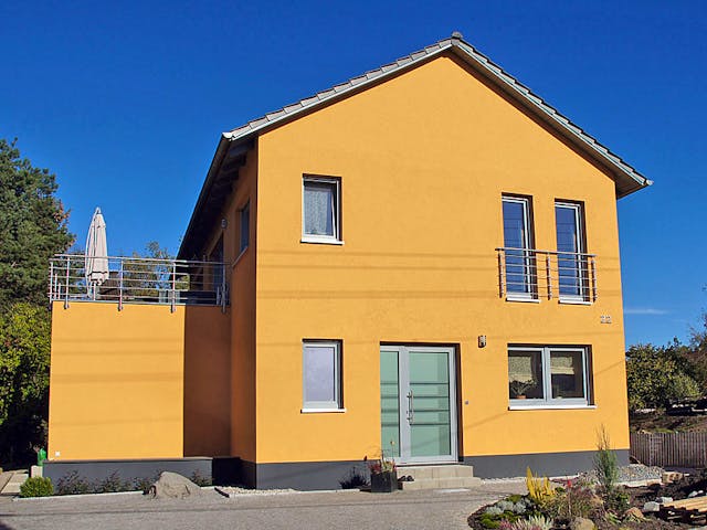 Massivhaus Stadtvilla 326 von WEIOTT-Massiv-Haus, Stadtvilla Außenansicht 1