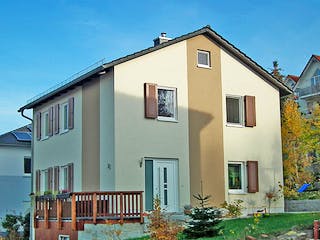 Massivhaus Stadtvilla 372 von WEIOTT-Massiv-Haus, Stadtvilla Außenansicht 1