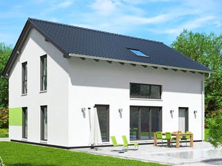 Fertighaus Wien von Fingerhut Haus Schlüsselfertig ab 437280€, Satteldach-Klassiker Außenansicht 1