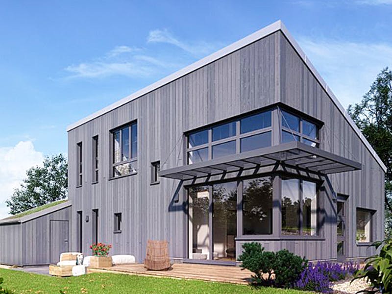 Dienstleister Witt Zimmerei Modernes Holzhaus von der Zimmerei Witt