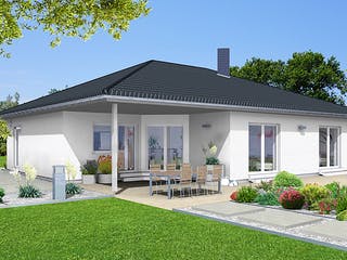 Fertighaus EDITION B 126 von WOLF-HAUS Schlüsselfertig ab 334919€, Bungalow Außenansicht 1