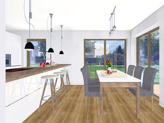 Fertighaus EDITION B 136 von WOLF-HAUS Schlüsselfertig ab 407755€, Bungalow Innenansicht 2